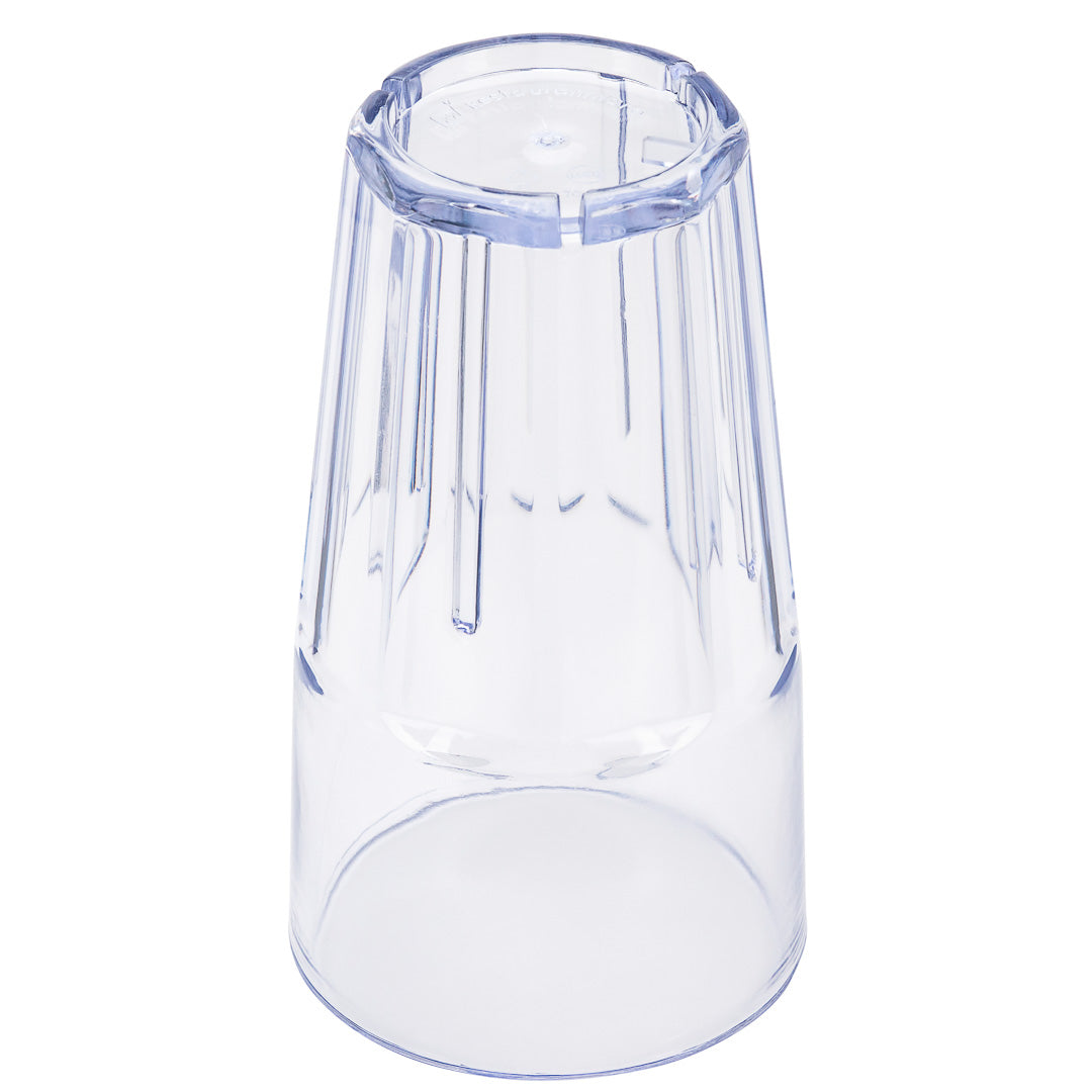 Bev Tek 16 oz Round Clear Plastic Tumbler - Shatter-Resistant - 3 1/2" x 3 1/2" x 6" - 50 count box