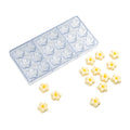 Pastry Tek Polycarbonate Flower Candy / Chocolate Mold - 18-Compartment - 1 count box