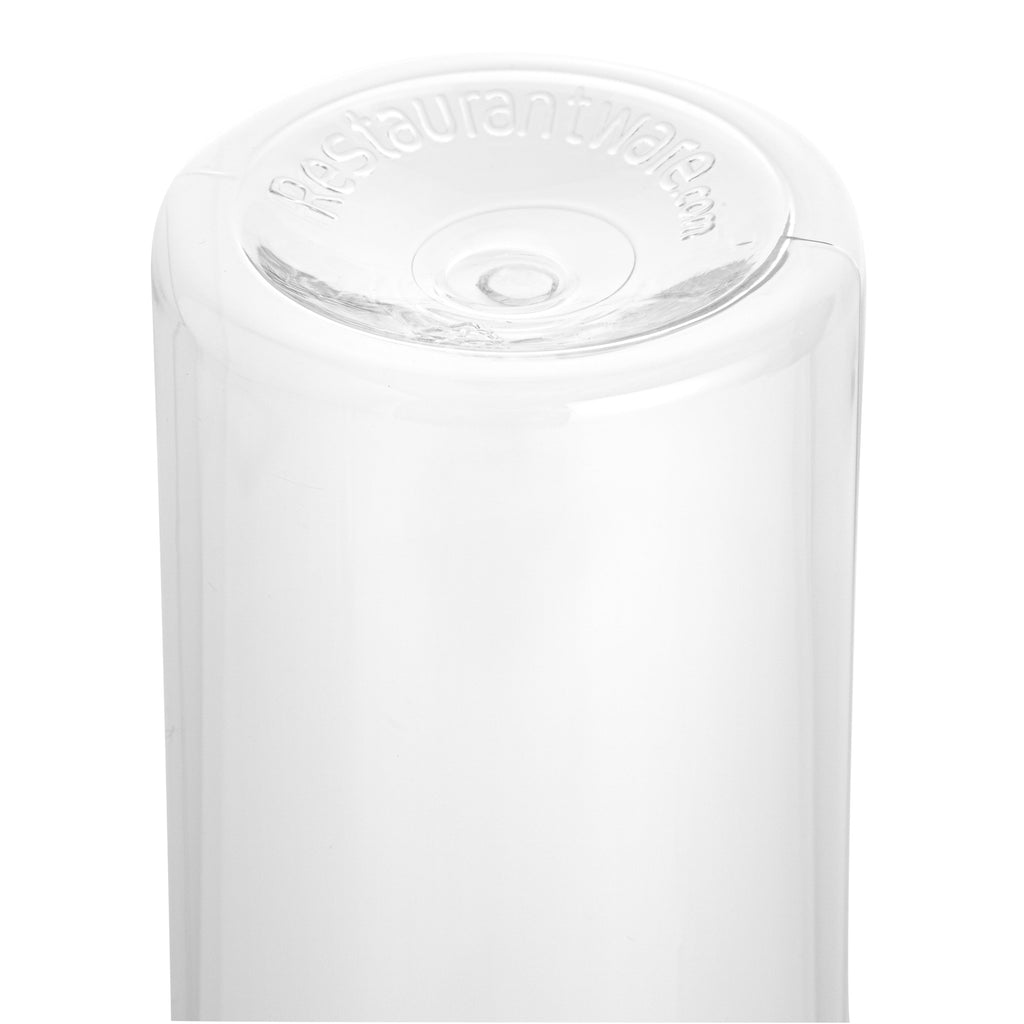 Bottle Tek 12 oz Round Clear Plastic Cold Pressed Juice Bottle - with Safety Cap - 2" x 2" x 7 1/4" - 100 count box
