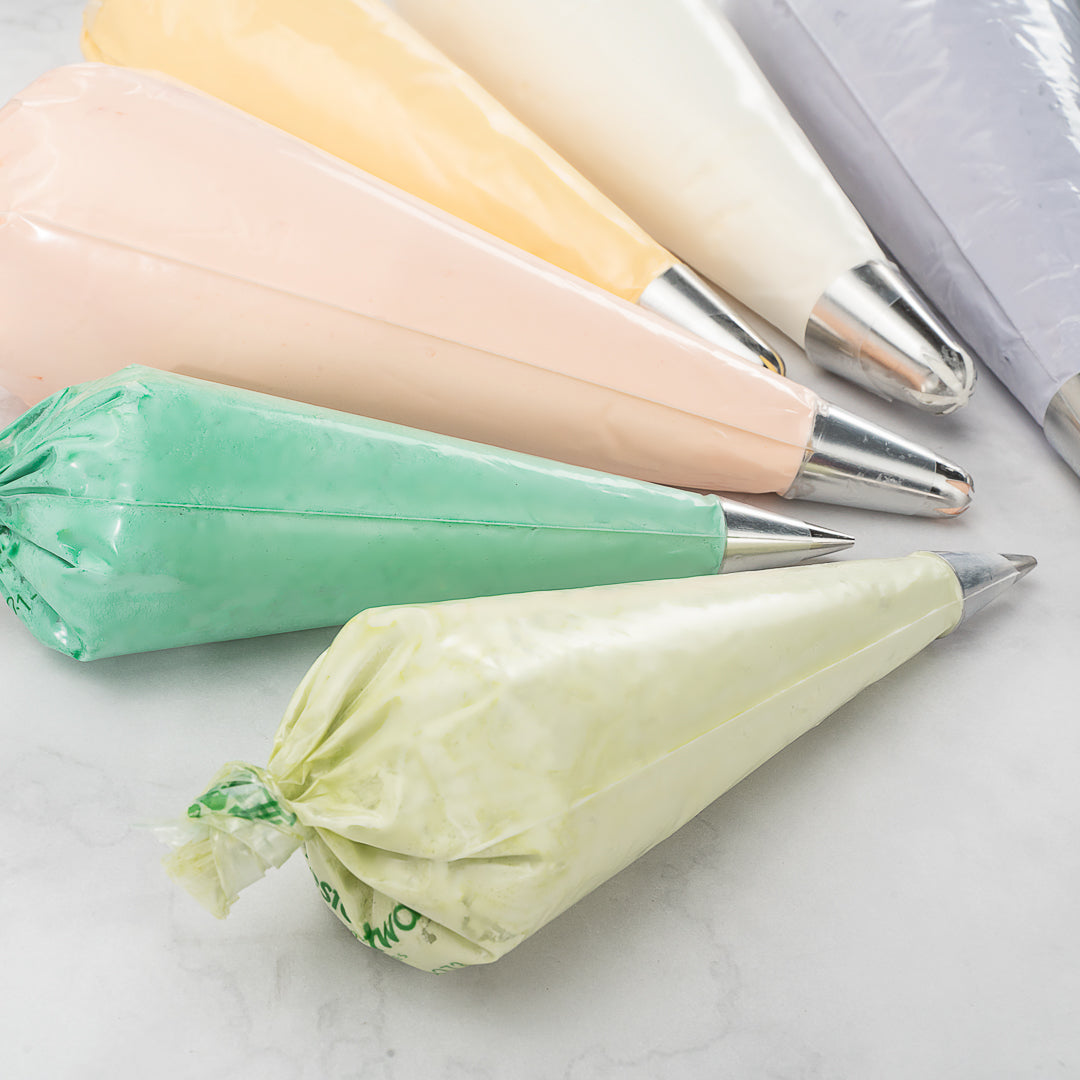 Pastry Tek Clear Plastic Easy Grip Pastry Piping Bag - Recyclable - 12 1/4" x 6" - 100 count box