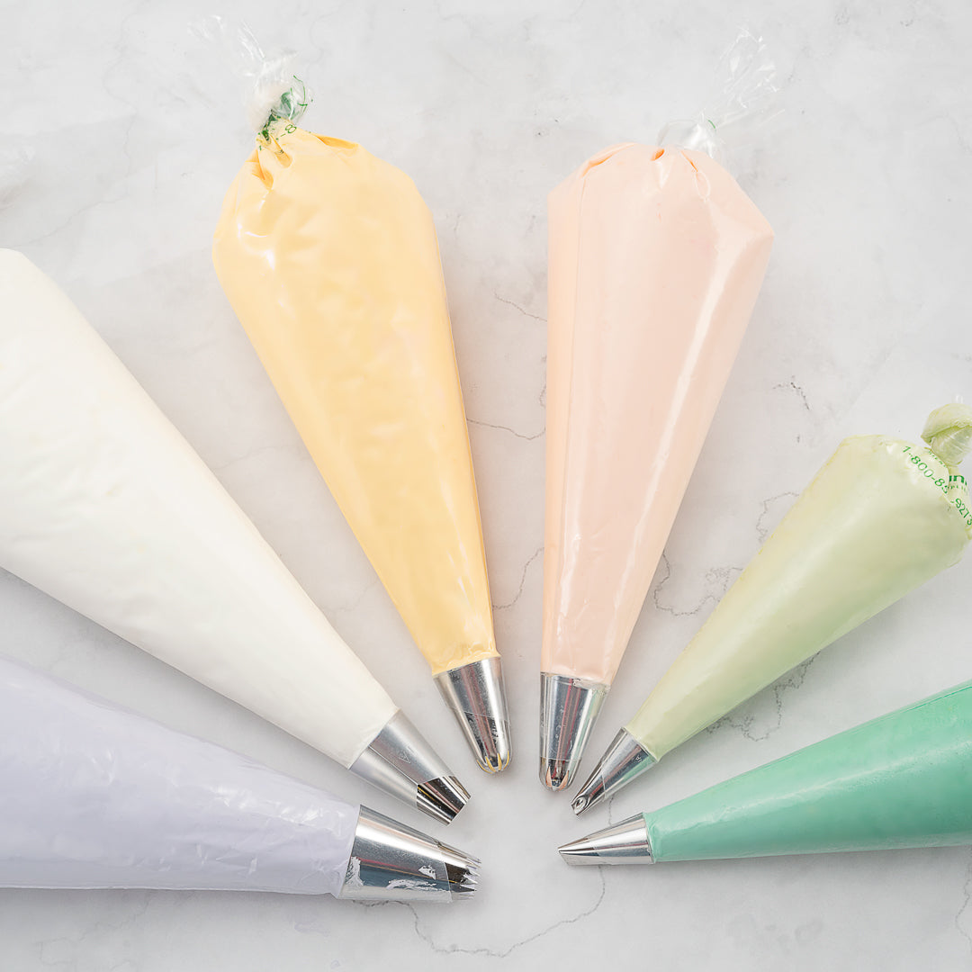 Pastry Tek Clear Plastic Easy Grip Pastry Piping Bag - Recyclable - 18" x 9 1/2" - 100 count box