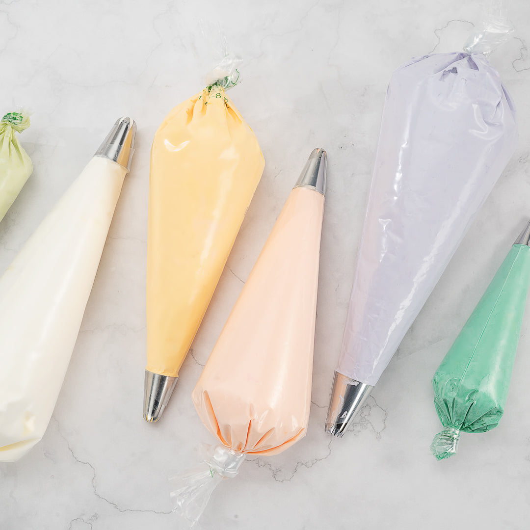 Pastry Tek Clear Plastic Pastry Piping Bag - Recyclable - 18" x 9 1/2" - 100 count box