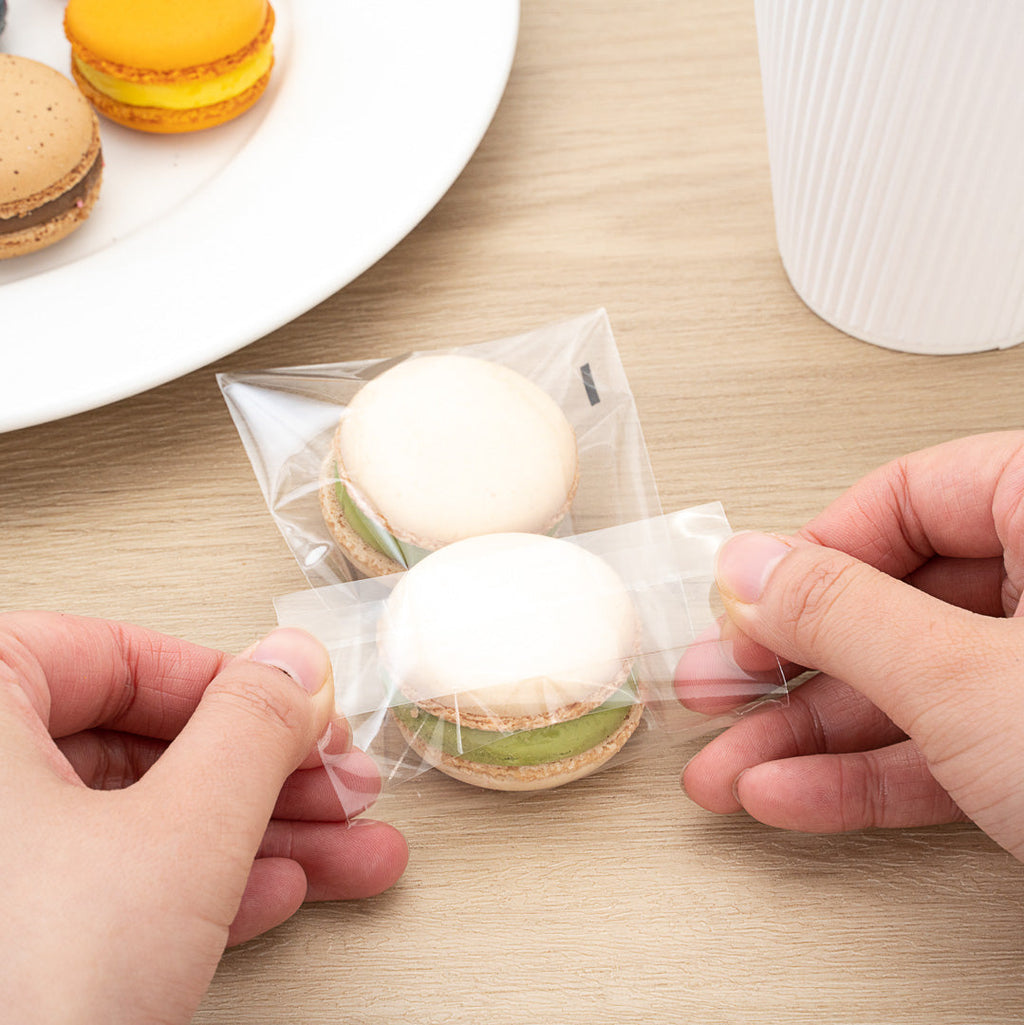 Bag Tek Clear Plastic Lip and Tape Bag - Self Sealing - 4" x 3" - 100 count box