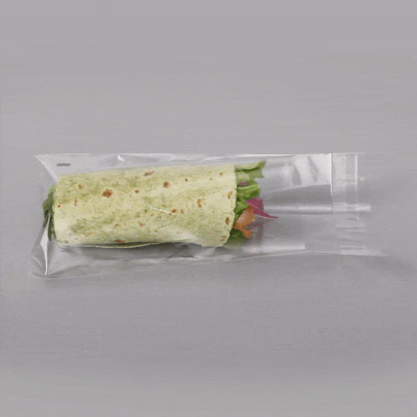 Bag Tek Clear Plastic Lip and Tape Bag - Self Sealing - 7" x 5" - 100 count box