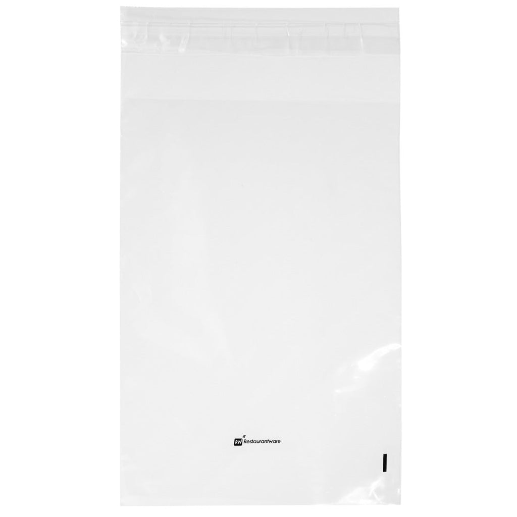 Bag Tek Clear Plastic Lip and Tape Bag - Self Sealing - 9" x 6" - 100 count box