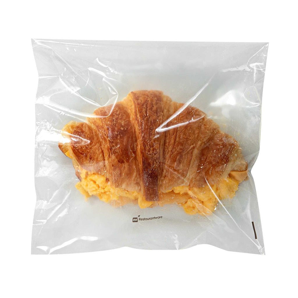 Bag Tek Clear Plastic Lip and Tape Bag - Self Sealing - 10" x 8" - 100 count box