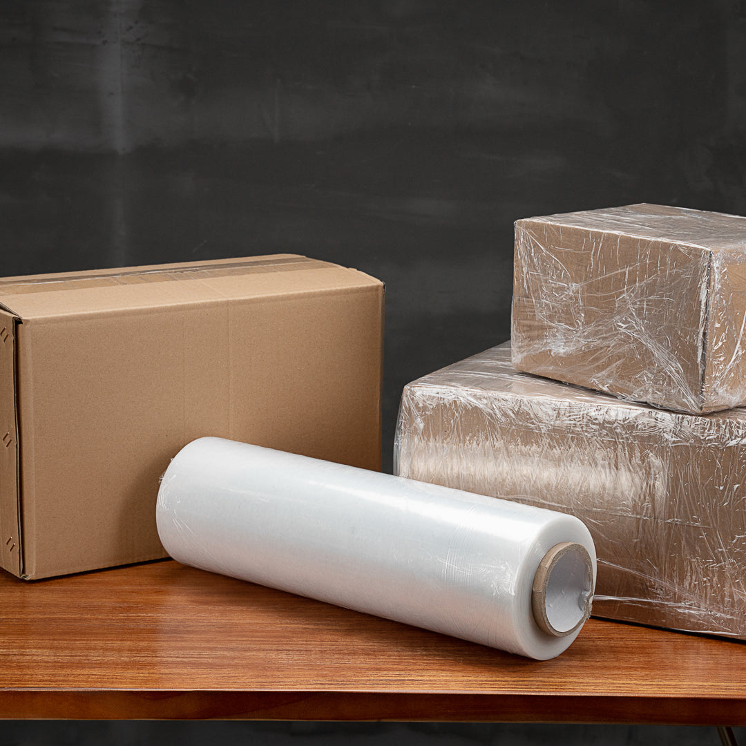 Handy Tek Clear Plastic Stretch Wrap - Heavy-Duty, 80 gauge - 20" x 6000' - 1 count box