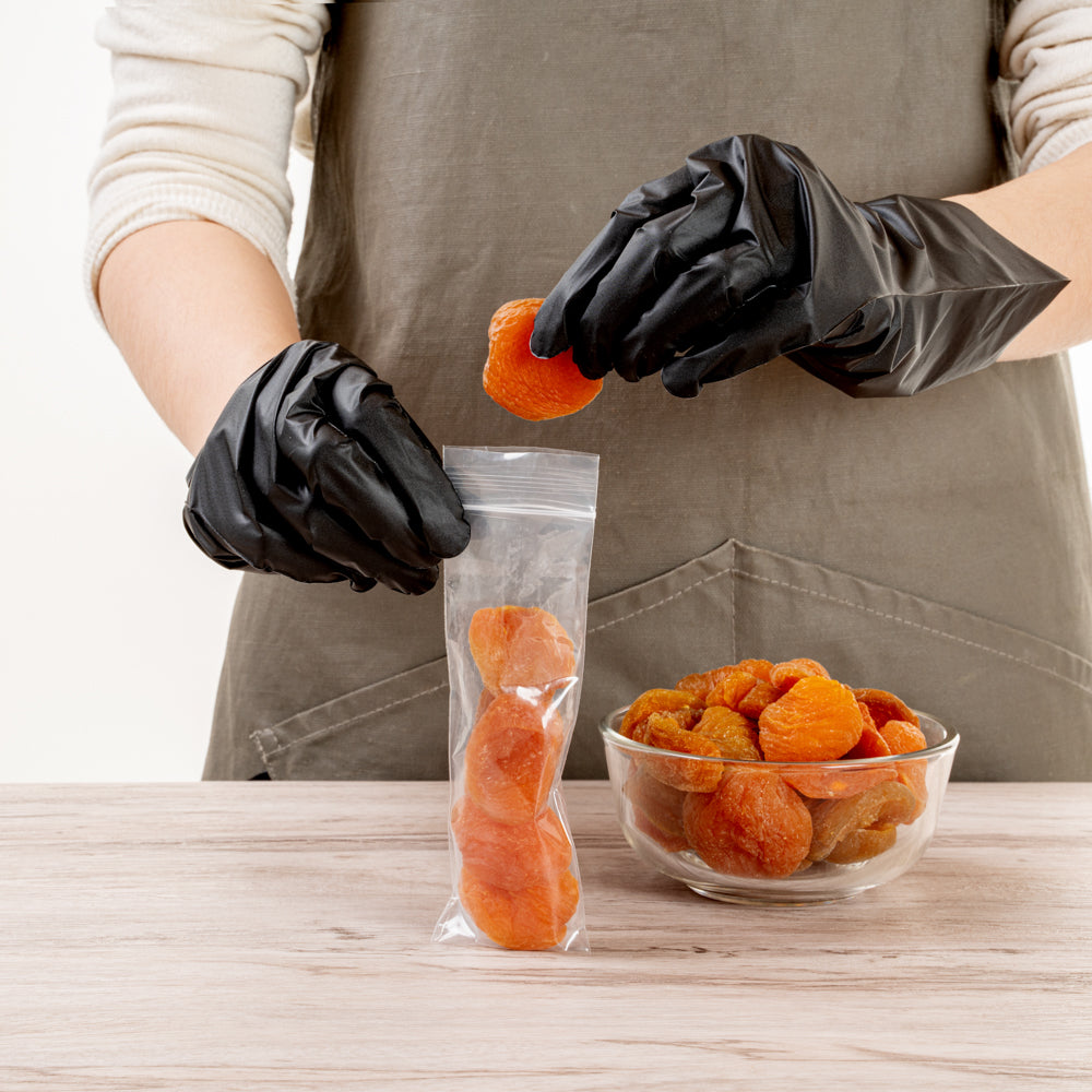 Bag Tek Clear Plastic Zip Snack Bag - 5" x 2" - 100 count box