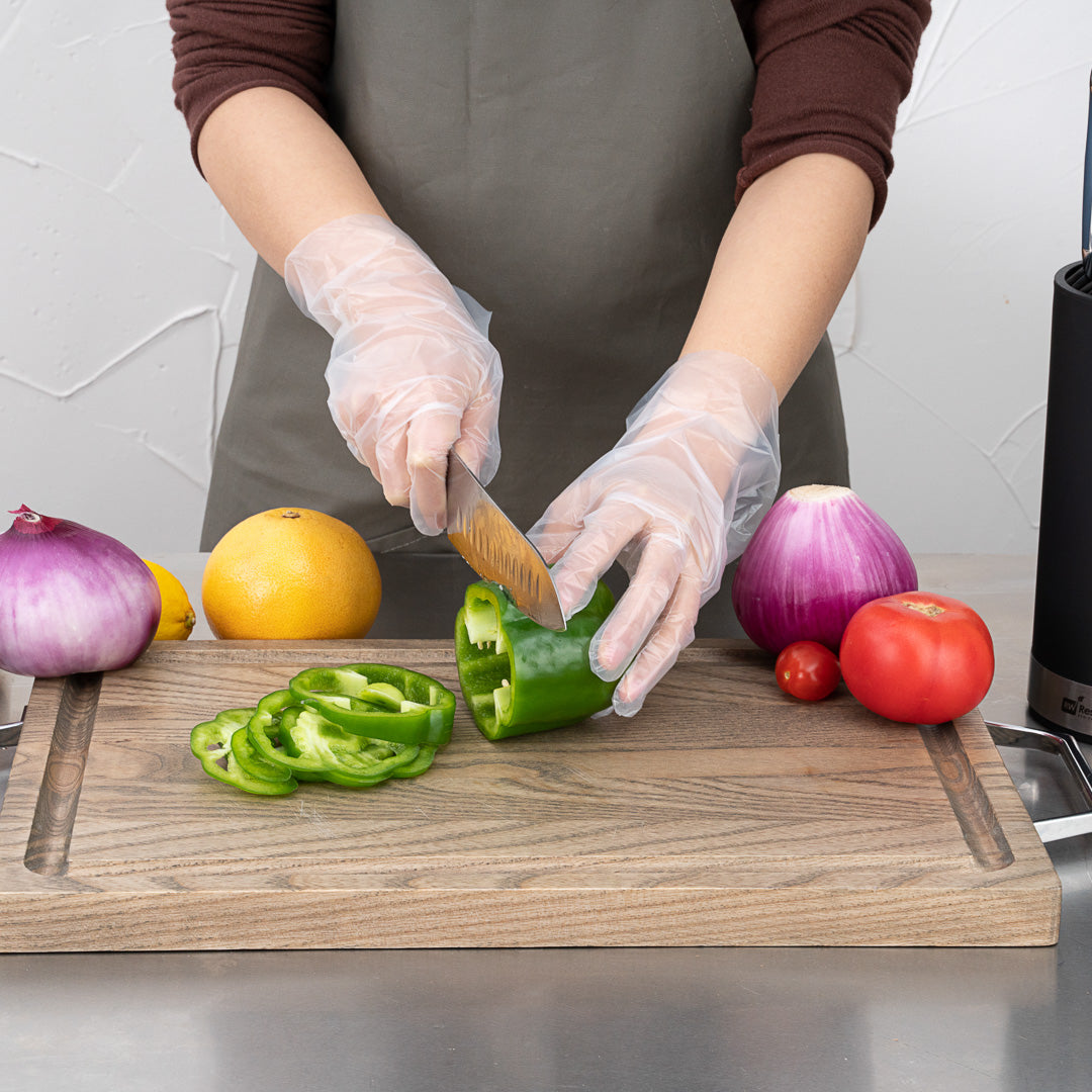 Eco Serve Clear Plastic Small Compostable Gloves - Powder-Free - 10 1/4" x 8 3/4" - 1000 count box