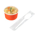 Basic Nature White CPLA Plastic Spoon - Wrapped, Heat-Resistant, Compostable - 6 1/2" - 50 count box