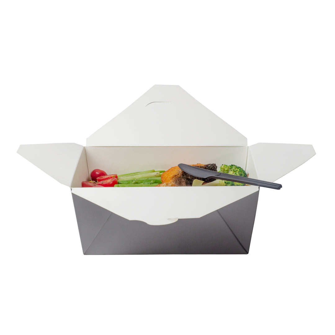 Basic Nature Black CPLA Plastic Knife - Wrapped, Heat-Resistant, Compostable - 6 1/2" - 250 count box