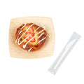 Basic Nature White CPLA Plastic Knife - Wrapped, Heat-Resistant, Compostable - 6 1/2" - 50 count box