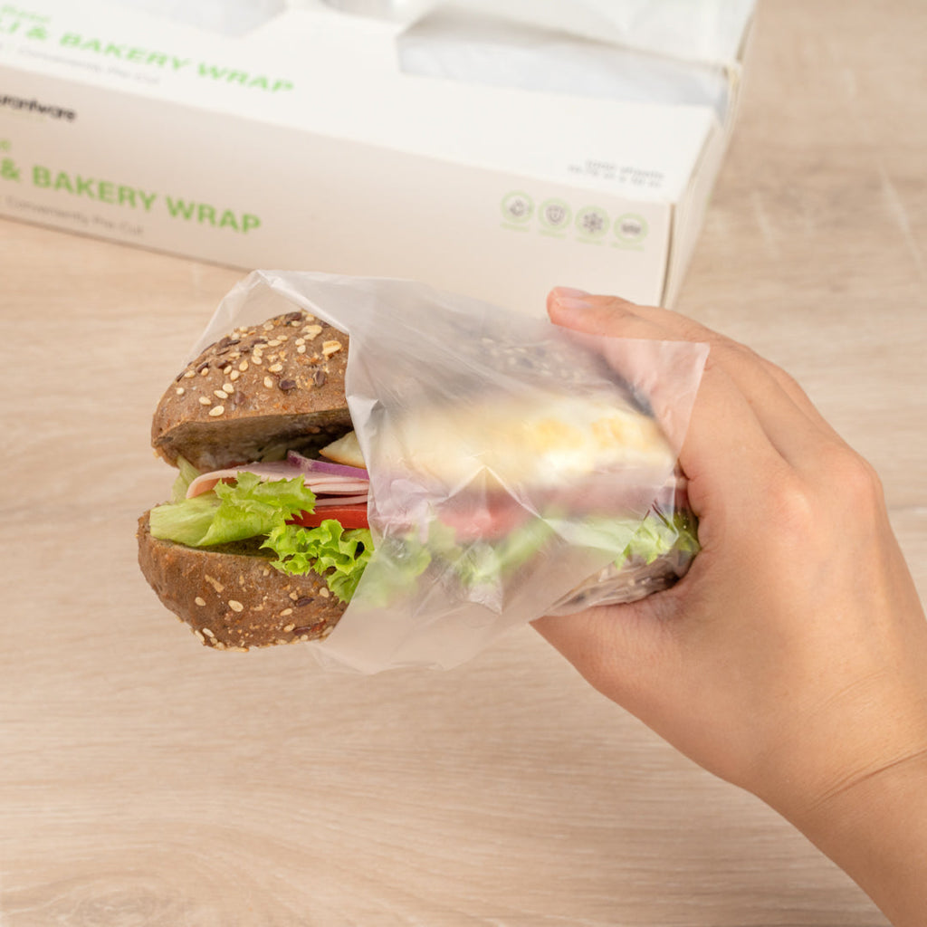 Chef 101 Plastic Interfolded Deli and Bakery Wrap - 10 3/4" x 10" - 1000 count box
