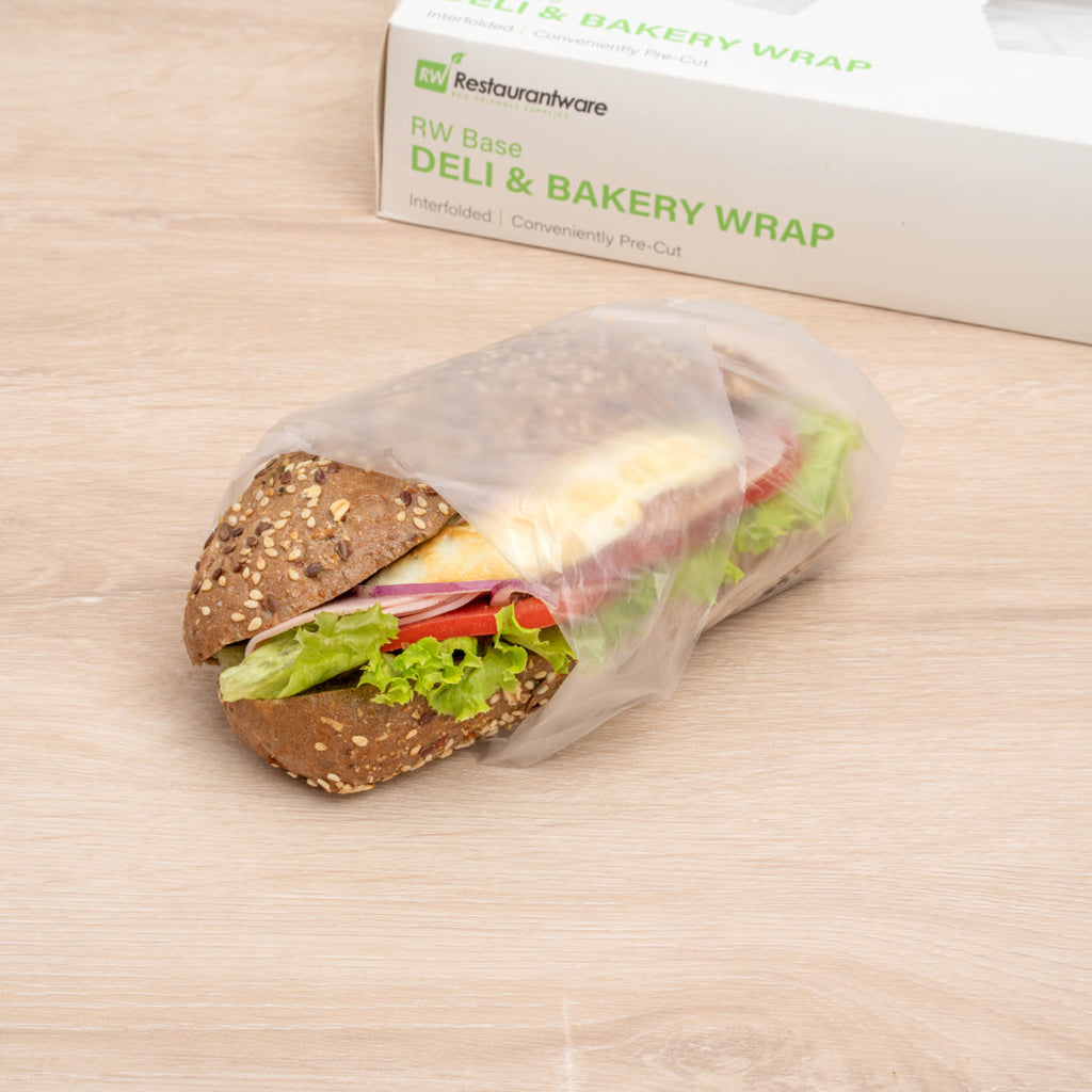 Chef 101 Plastic Interfolded Deli and Bakery Wrap - 10 3/4" x 10" - 10000 count box