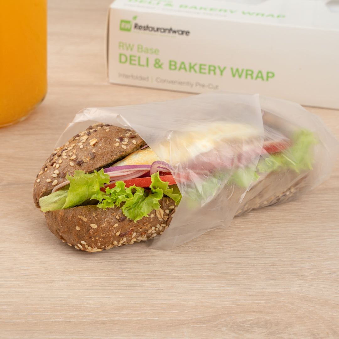 Chef 101 Plastic Interfolded Deli and Bakery Wrap - 10 3/4" x 10" - 10000 count box