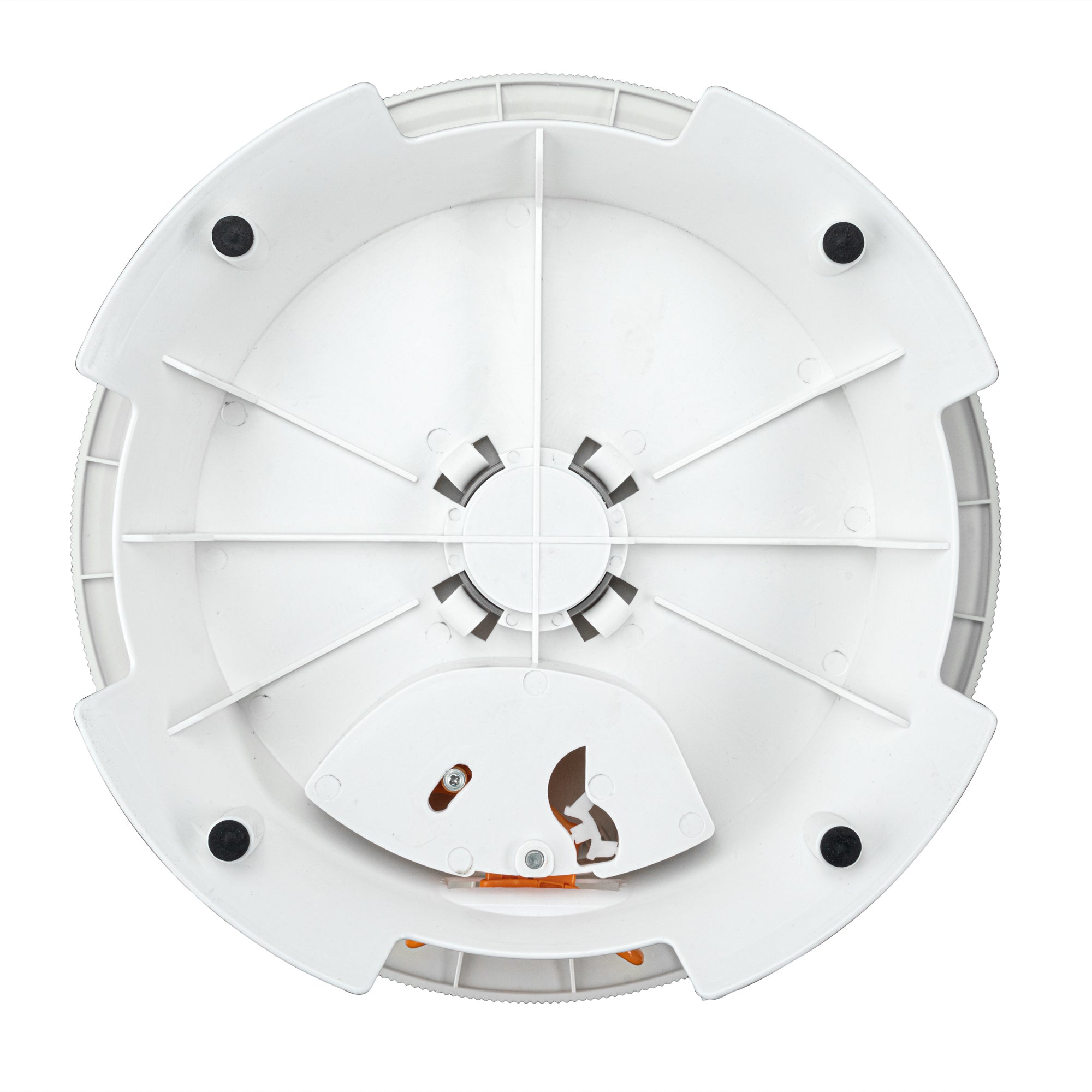 Pastry Tek Round White Plastic Revolving Cake Stand / Turntable - Non-Slip Base - 12" - 1 count box