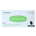 Serve Secure Black TPE Hybrid Plastic Small Foodservice Gloves - Latex Free, Powder Free - 10" x 8 1/4" - 1000 count box