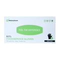 Serve Secure Black TPE Hybrid Plastic Large Foodservice Gloves - Latex Free, Powder Free - 10" x 9 1/4" - 200 count box