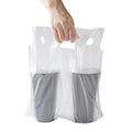 Bag Tek Clear Plastic Drink Carrier Bag - Fits 2 Cups - 12 1/2" x 3 1/4" x 11" - 100 count box