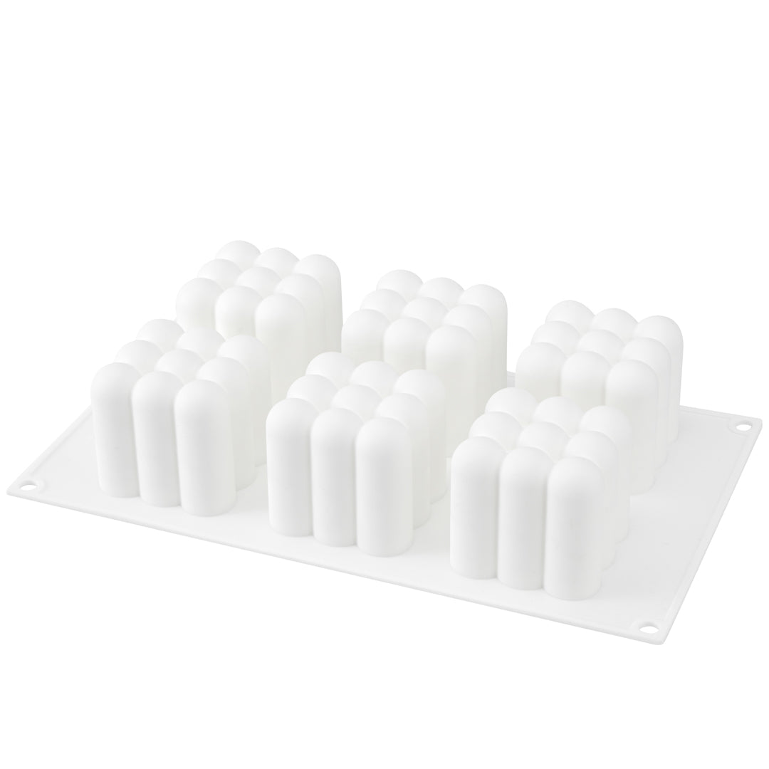 Pastry Tek Silicone Bubble Cube Baking Mold - 6-Compartment - 1 count box