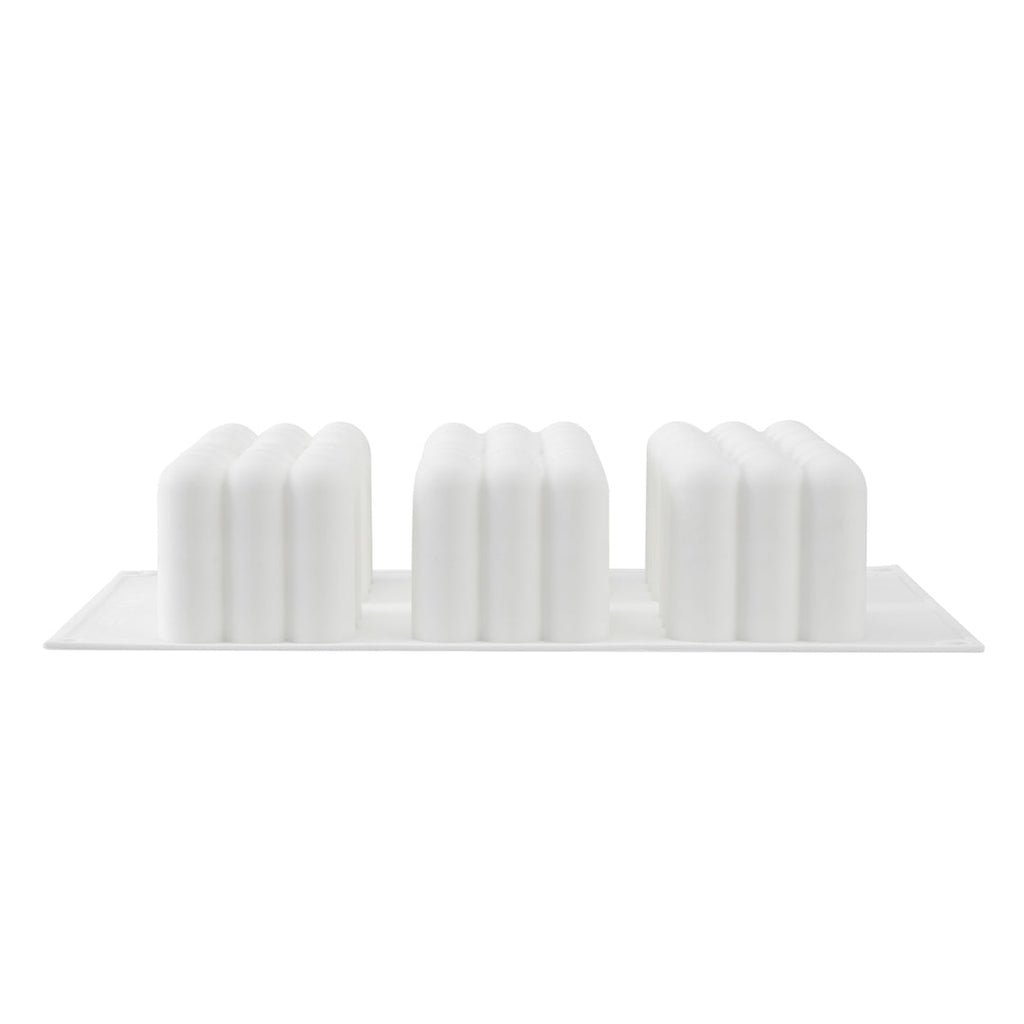 Pastry Tek Silicone Bubble Cube Baking Mold - 6-Compartment - 10 count box