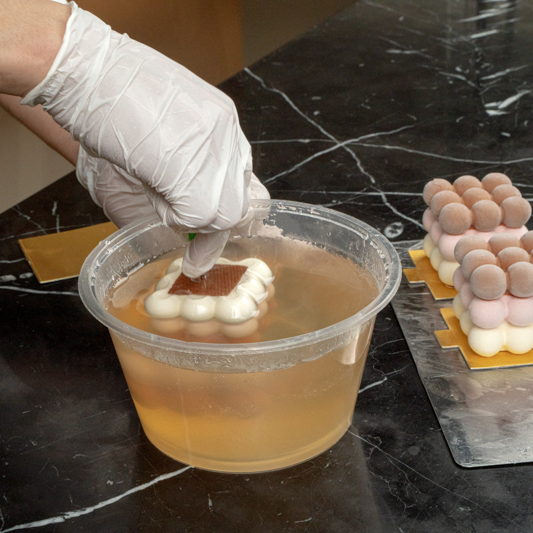 Pastry Tek Silicone Bubble Cube Baking Mold - 6-Compartment - 10 count box
