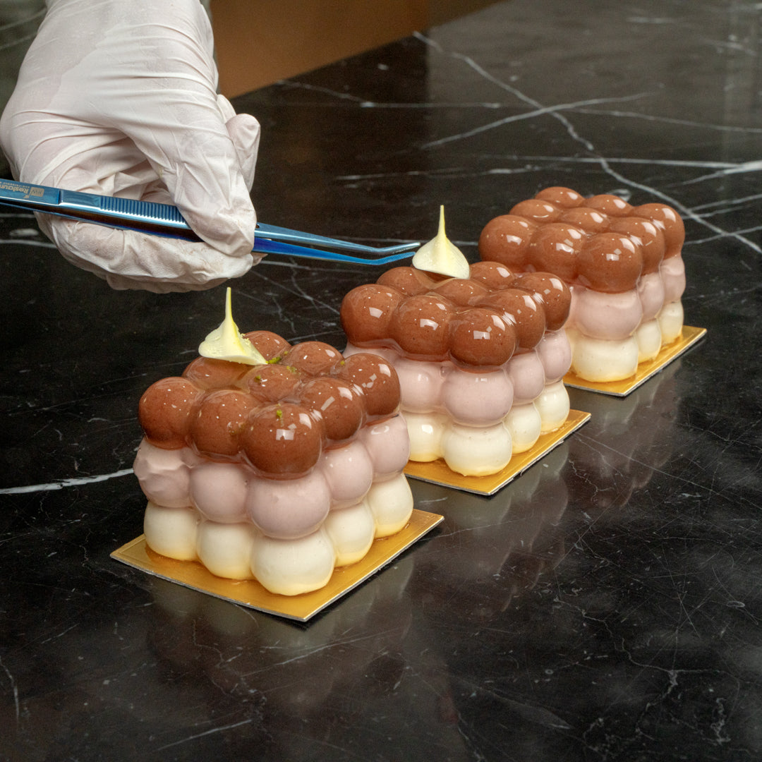 Pastry Tek Silicone Bubble Cube Baking Mold - 6-Compartment - 10 count box