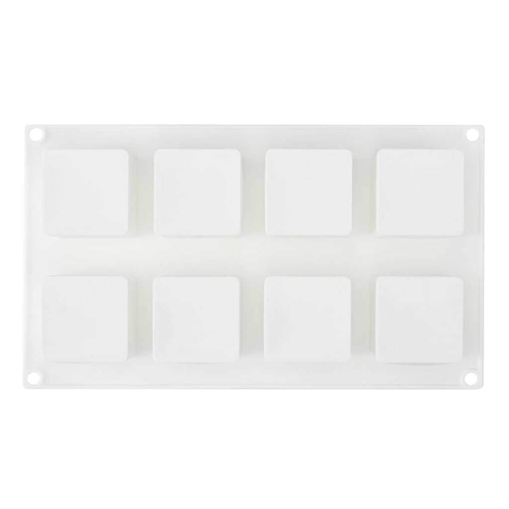 Pastry Tek Silicone Cube Baking Mold - 8-Compartment - 1 count box