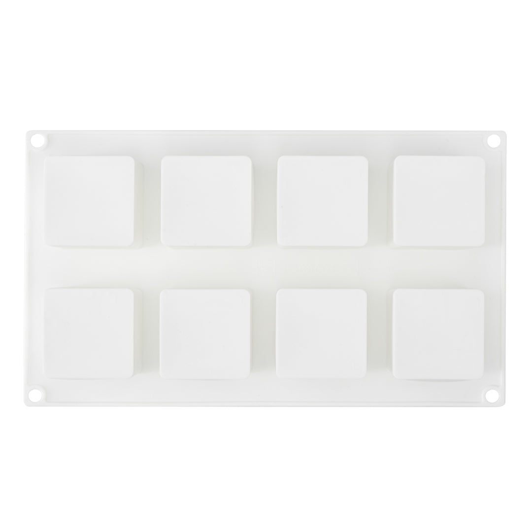 Pastry Tek Silicone Cube Baking Mold - 8-Compartment - 1 count box