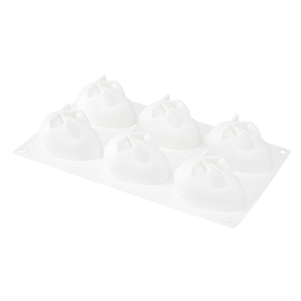 Pastry Tek Silicone Bunny Baking Mold - 6-Compartment - 1 count box