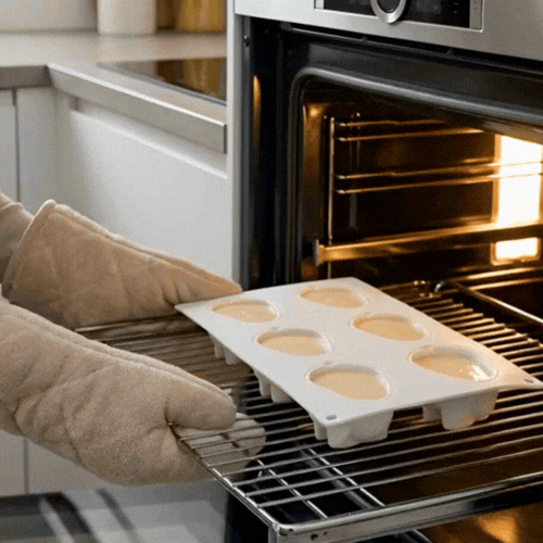 Pastry Tek Silicone Bunny Baking Mold - 6-Compartment - 10 count box