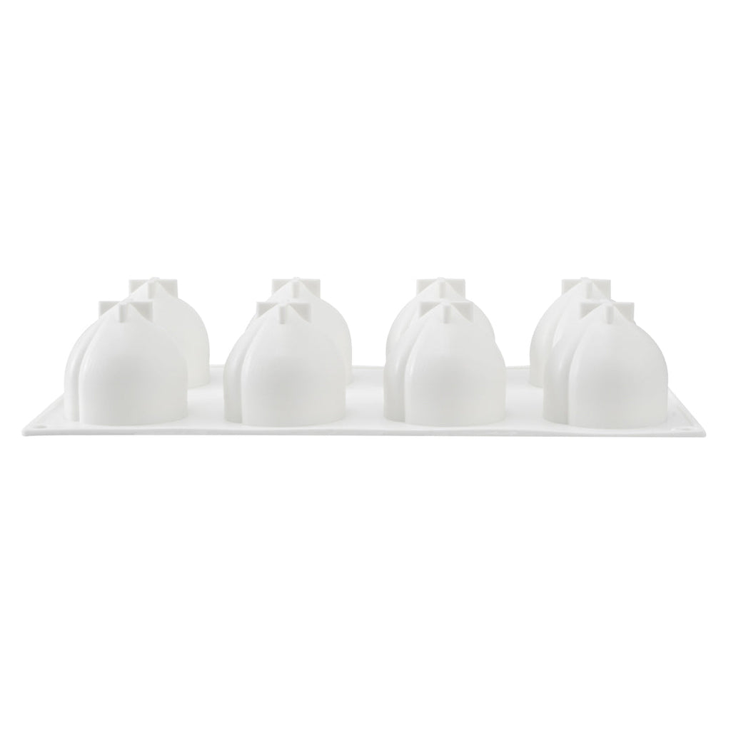 Pastry Tek Silicone Peach Baking Mold - 8-Compartment - 1 count box