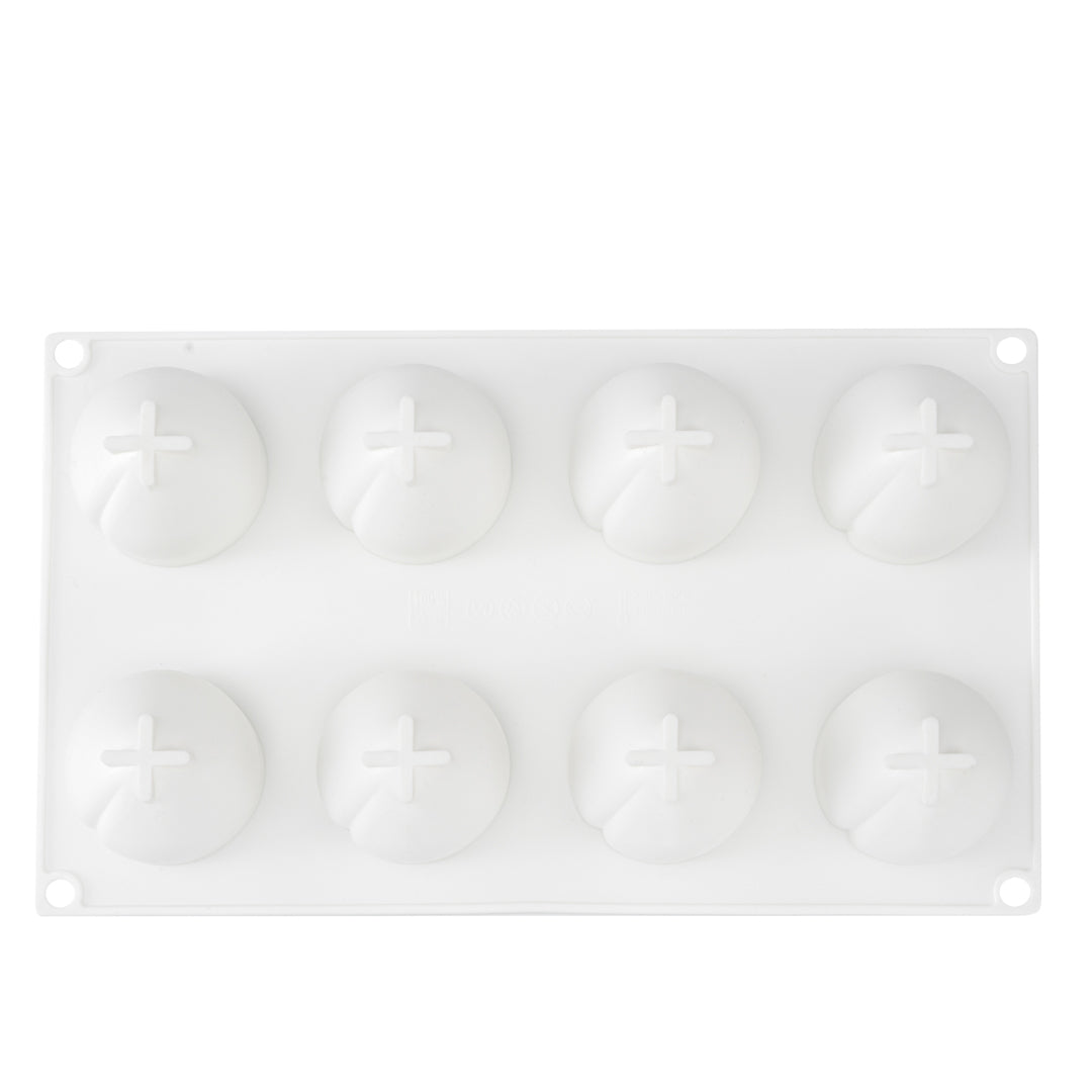 Pastry Tek Silicone Peach Baking Mold - 8-Compartment - 1 count box