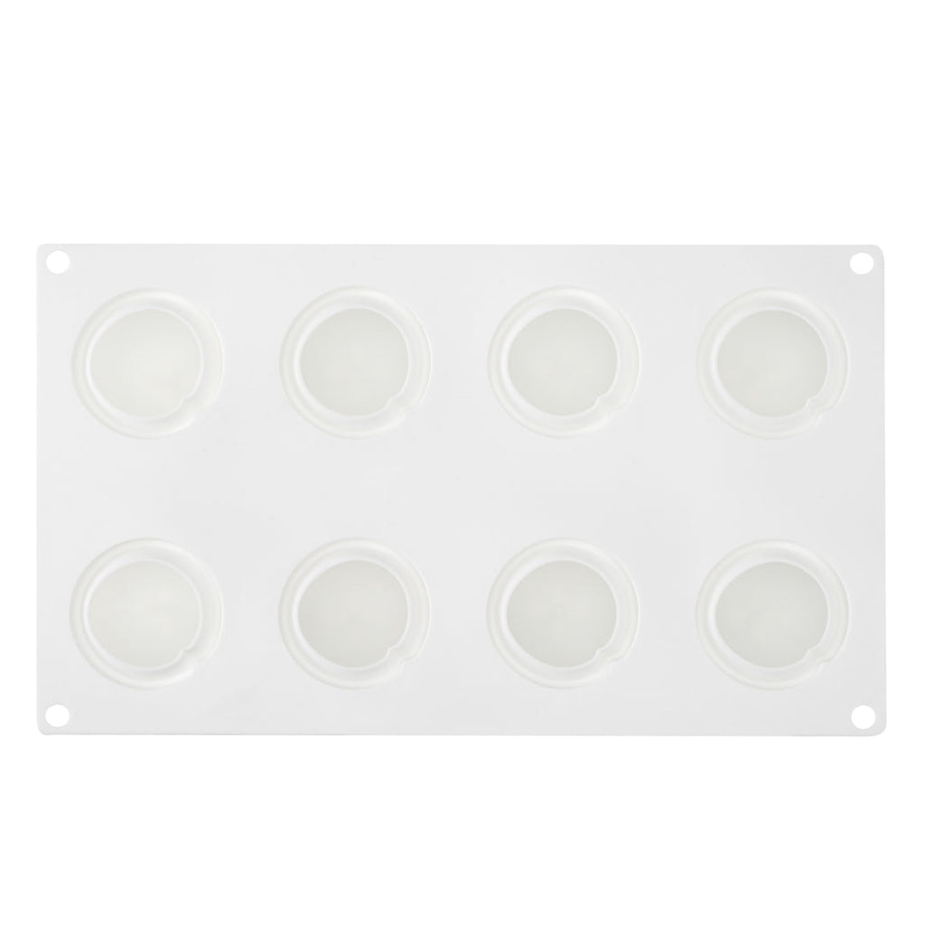 Pastry Tek Silicone Peach Baking Mold - 8-Compartment - 1 count box