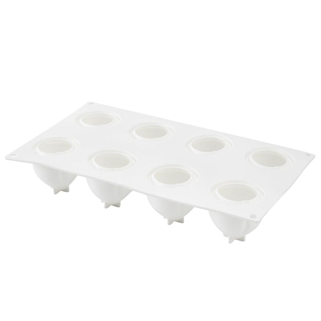 Pastry Tek Silicone Peach Baking Mold - 8-Compartment - 10 count box
