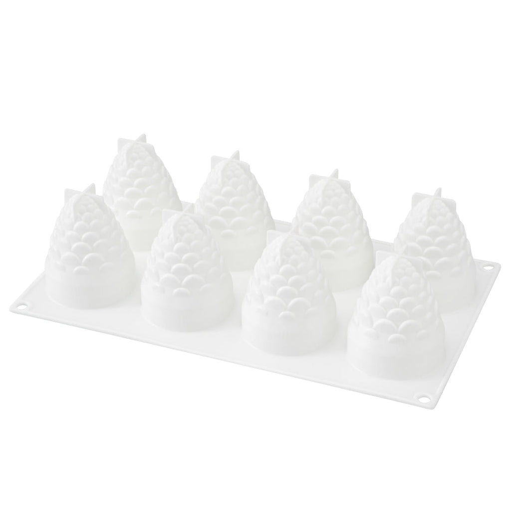 Pastry Tek Silicone Pineapple Baking Mold - 8-Compartment - 1 count box