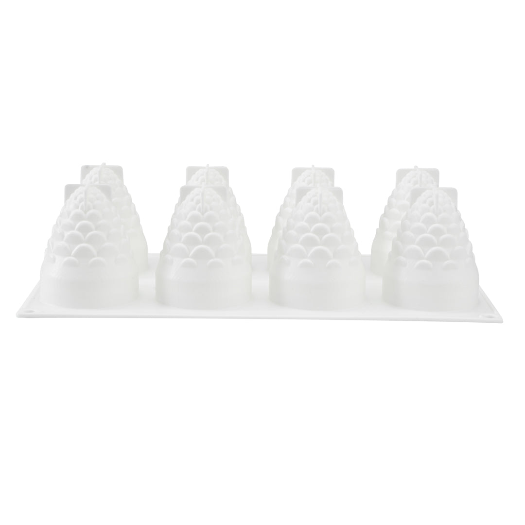 Pastry Tek Silicone Pineapple Baking Mold - 8-Compartment - 1 count box