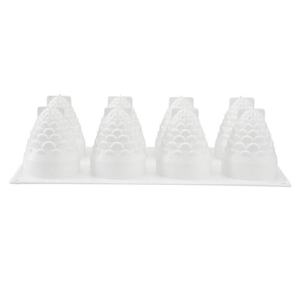 Pastry Tek Silicone Pineapple Baking Mold - 8-Compartment - 10 count box