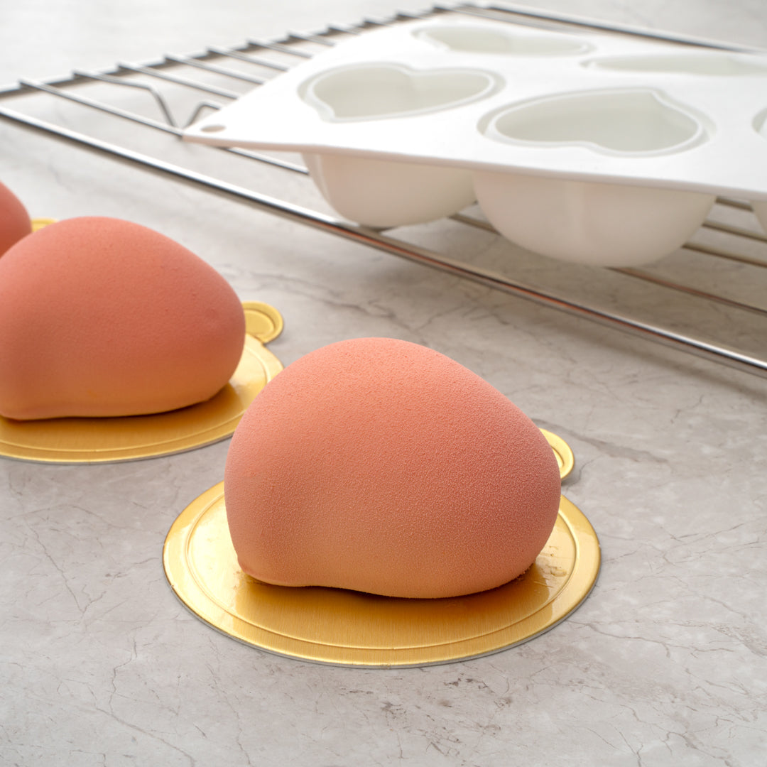 Pastry Tek Silicone Heart Baking Mold - 8-Compartment - 1 count box