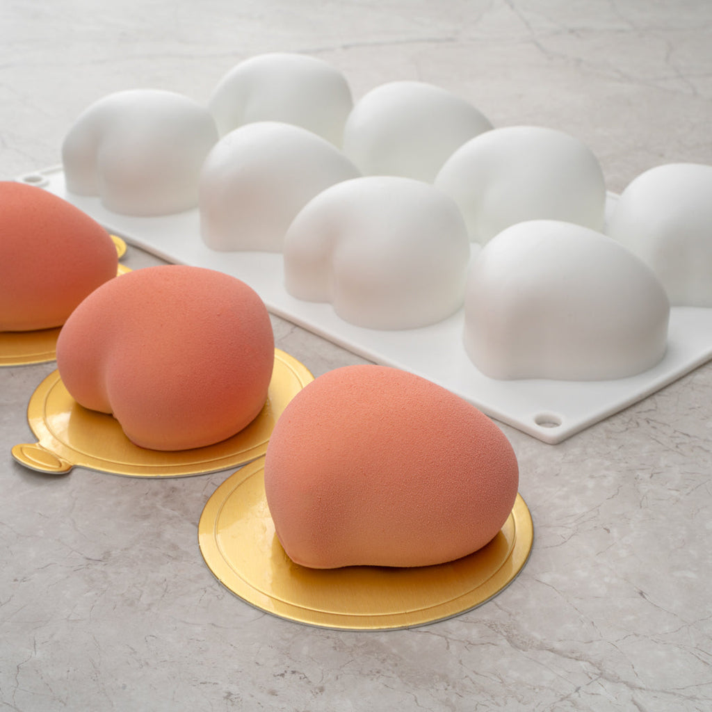 Pastry Tek Silicone Heart Baking Mold - 8-Compartment - 10 count box
