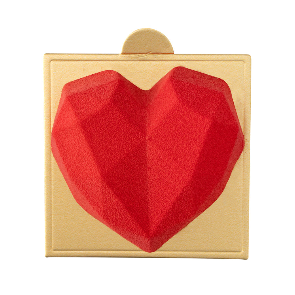 Pastry Tek Silicone Diamond Heart Baking Mold - 8-Compartment - 1 count box