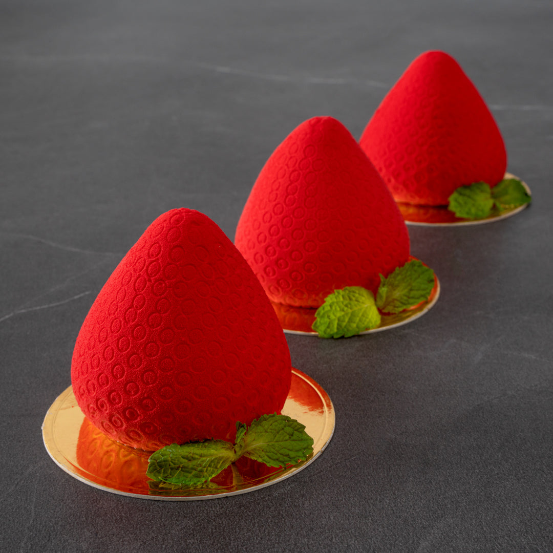 Pastry Tek Silicone Strawberry Baking Mold - 8-Compartment - 1 count box