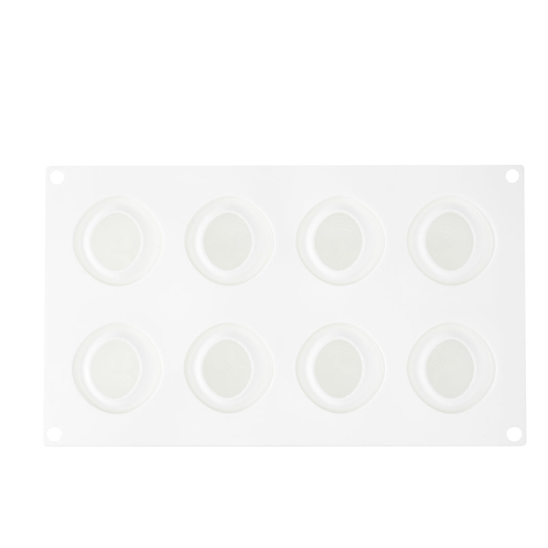 Pastry Tek Silicone Strawberry Baking Mold - 8-Compartment - 10 count box