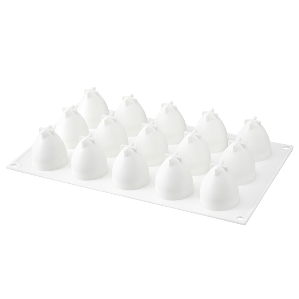 Pastry Tek Silicone Strawberry Baking Mold - 15-Compartment - 1 count box
