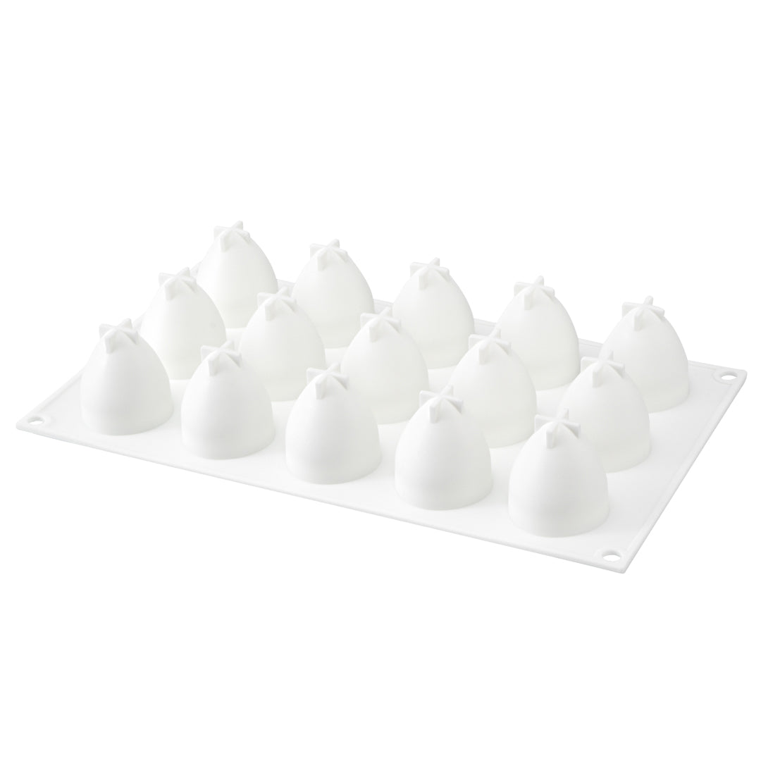 Pastry Tek Silicone Strawberry Baking Mold - 15-Compartment - 1 count box
