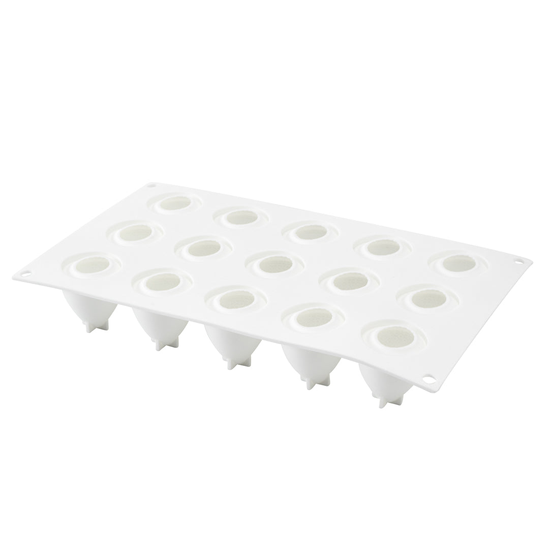 Pastry Tek Silicone Strawberry Baking Mold - 15-Compartment - 1 count box