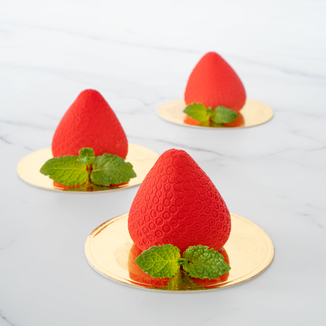 Pastry Tek Silicone Strawberry Baking Mold - 15-Compartment - 1 count box
