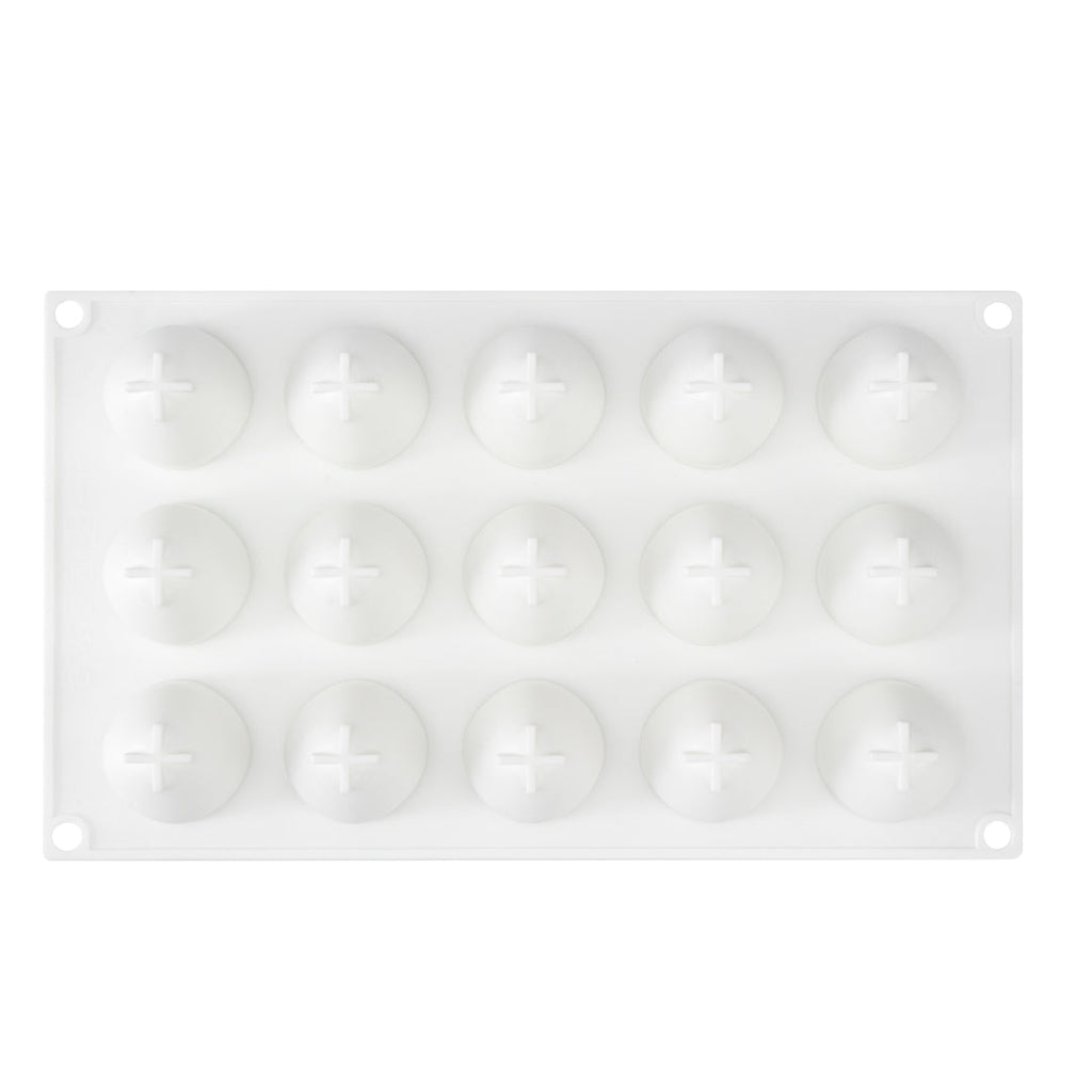 Pastry Tek Silicone Strawberry Baking Mold - 15-Compartment - 10 count box