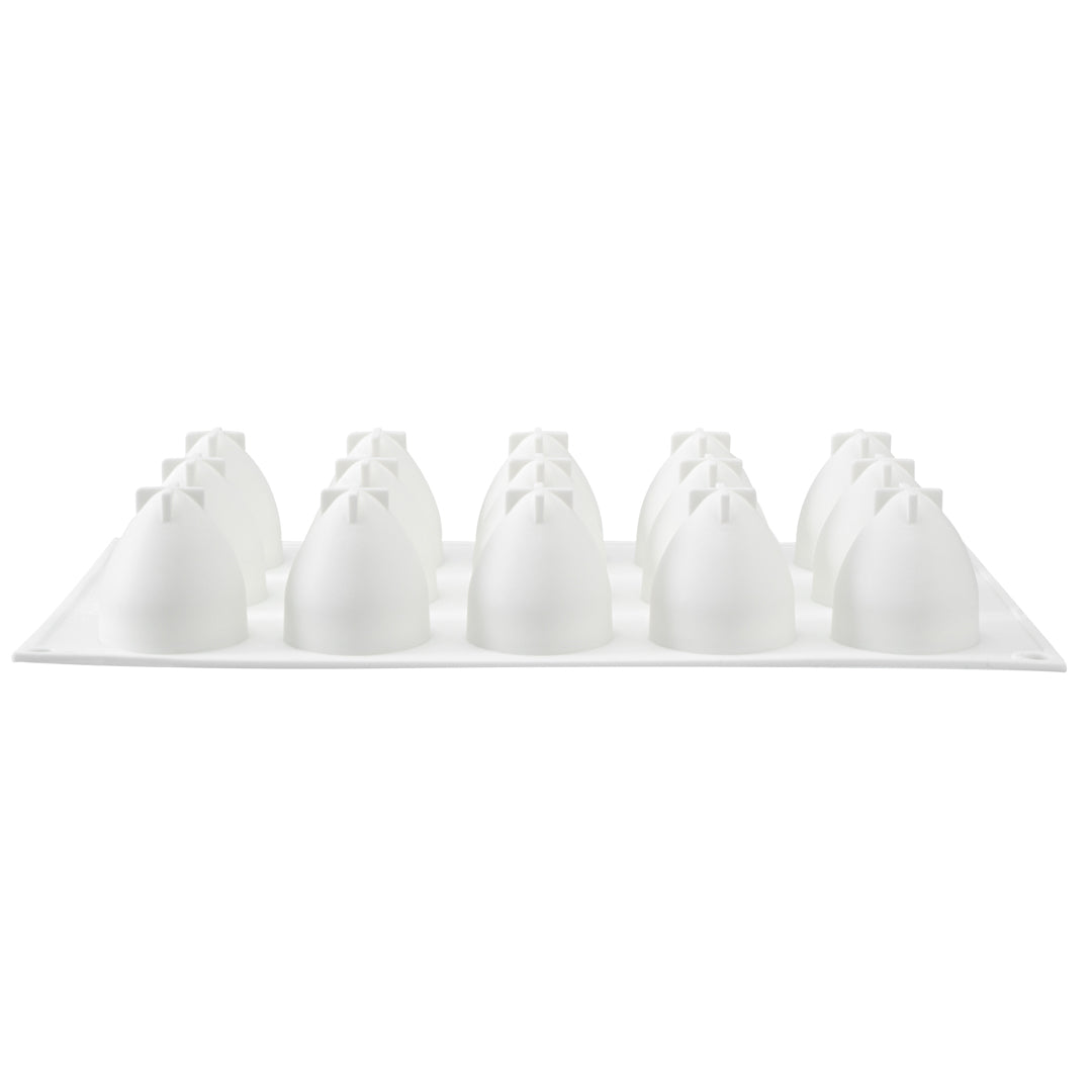 Pastry Tek Silicone Strawberry Baking Mold - 15-Compartment - 10 count box