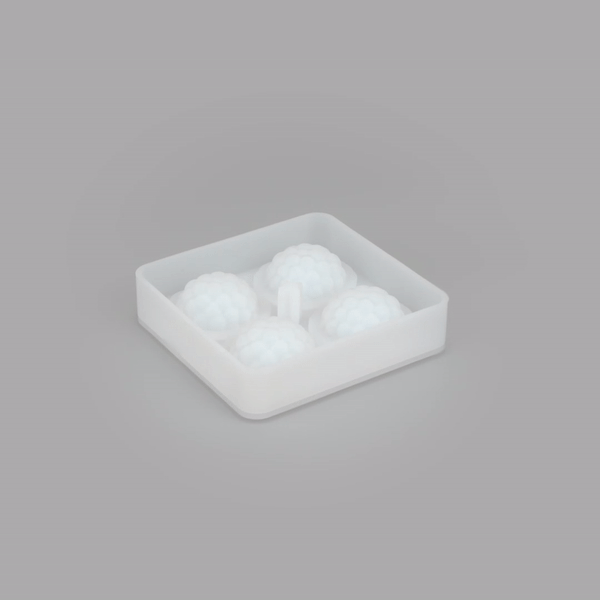 Pastry Tek Silicone Lychee Baking Mold - 4-Compartment - 1 count box